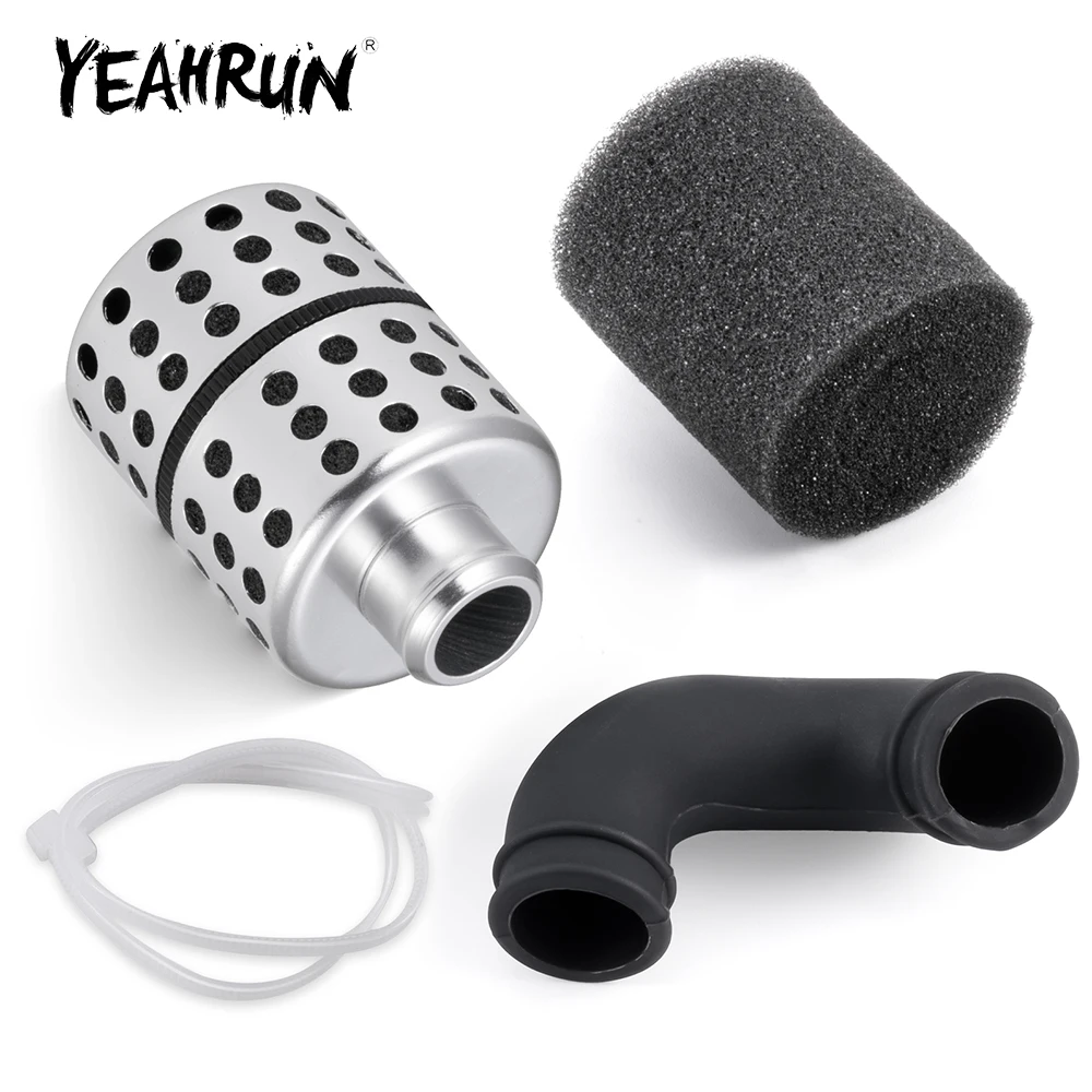 

YEAHRUN Aluminum Alloy Air Filter for Typhon 1/8 Scale RC Model Nitro Engine Buggy Car Truck Upgrade Parts Accessories