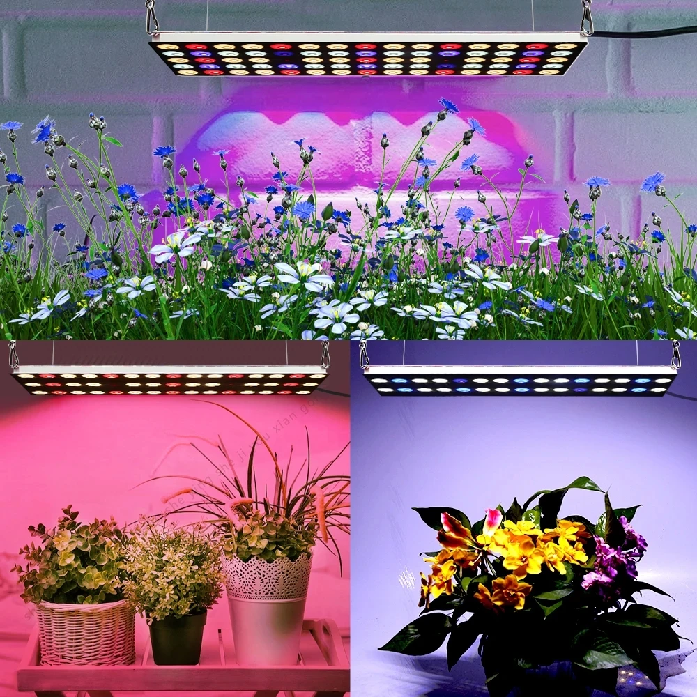Dimmable LED Grow Light Full Spectrum 750W with Timer for Indoor Tent Garden Hydroponics Seedling Veg Bloom Plant Aquarium Lamp