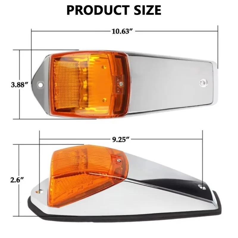 17LED Cab Marker Light LED Amber White Roof Running Lights Signal Light Emblem Lights For Trucks SUV Side Lights