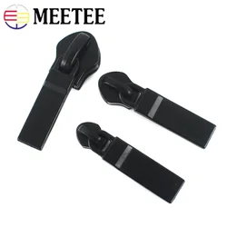 10Pcs 5# 8# 10# Black Zipper Slider Nylon Zips Puller Closure Bag Coat Clothes Zippers Repair Replace Zip Proximity Accessories