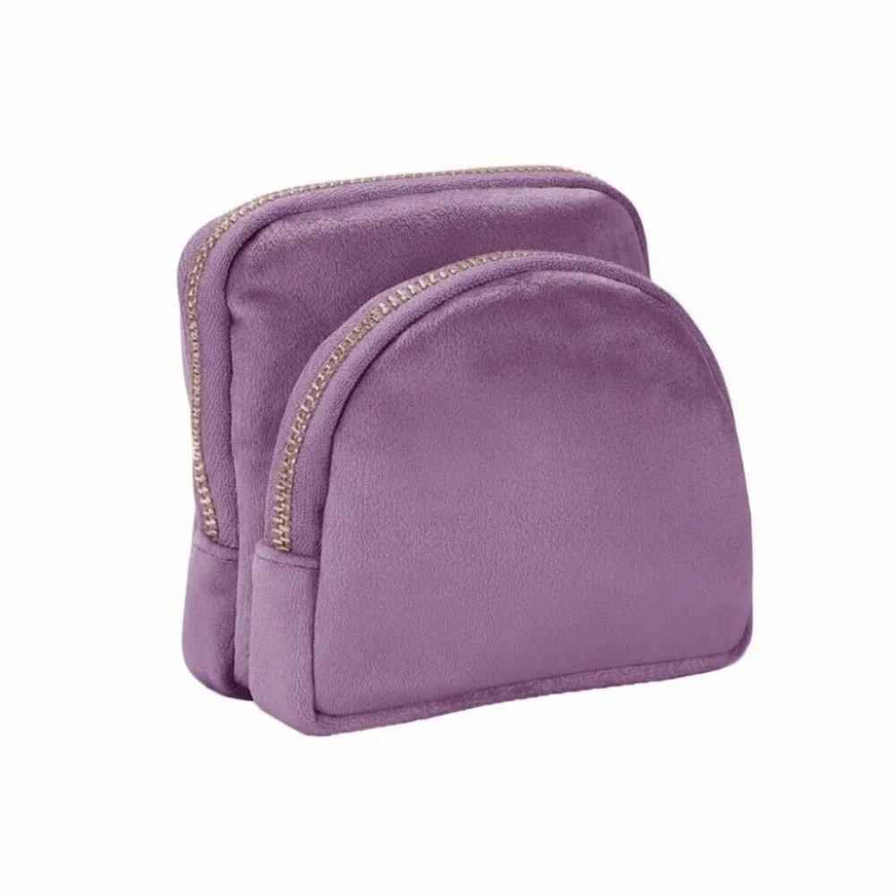 Magnetic Detachable Magnetic Jewelry Case Soft Velvet Double Layer Travel Jewelry Organizer Scratch Resistant Secure Zipper