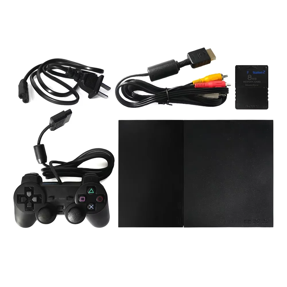 PS2 Slim Direct Reading Console Ontgrendel console Run Copy Disc Burn Disc Direct Reading Chip geïnstalleerd 70000/90000