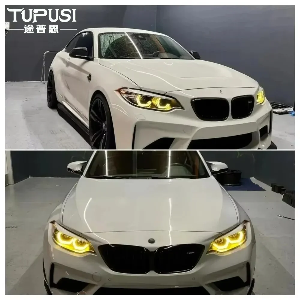 Placas LED DLR olho de anjo amarelo para BMW Série 3 F34 GT 2015 2016 2017 2018 2019 Luz de circulação diurna 63117470425 63117470426