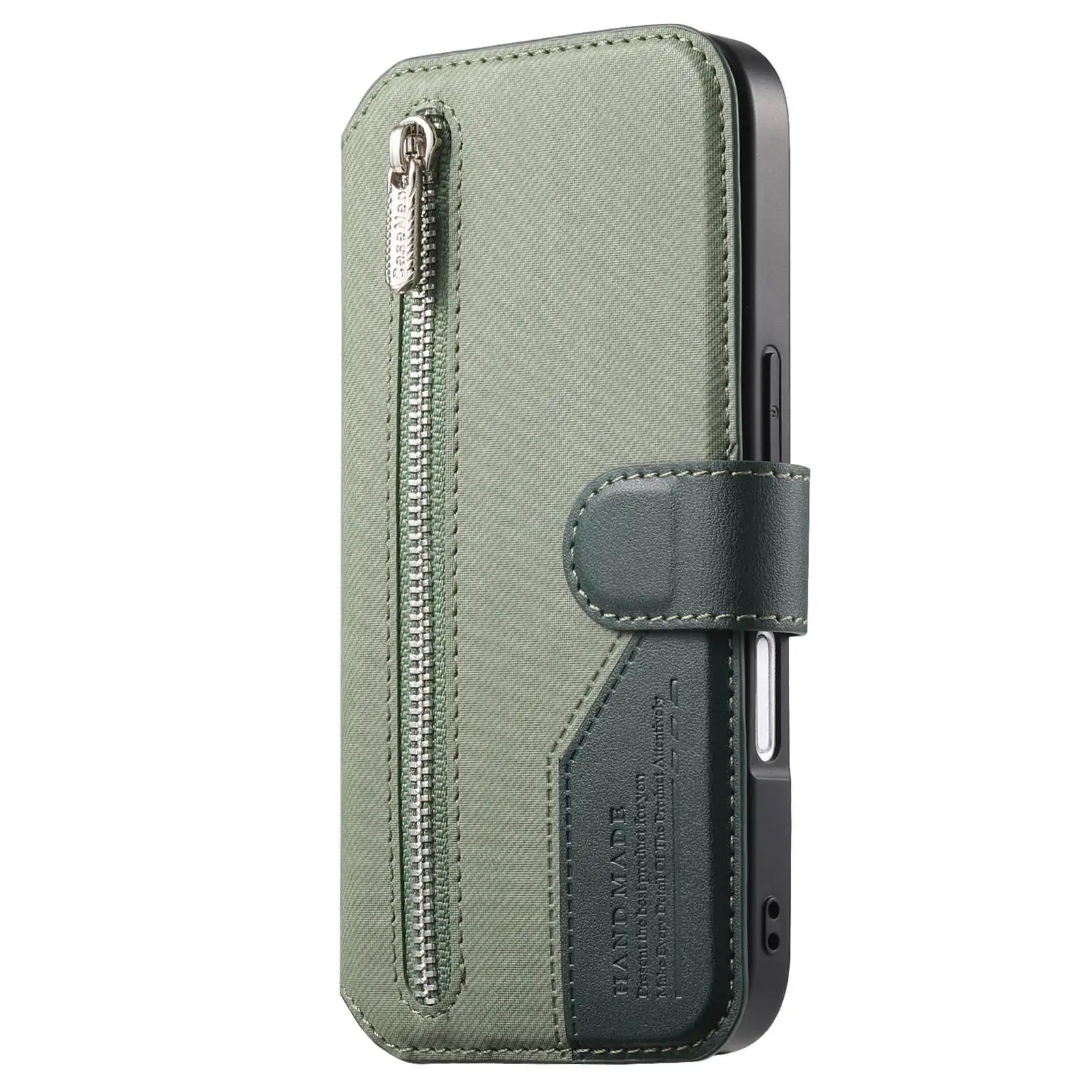 Etui skórzane 2 w 1 z odpinanym magnetycznym zamkiem i przegródkami na karty do iPhone 18 Pro Max 17 16 15 14 13 12, etui z klapką i kieszeniami — zdjęcie produktu 6