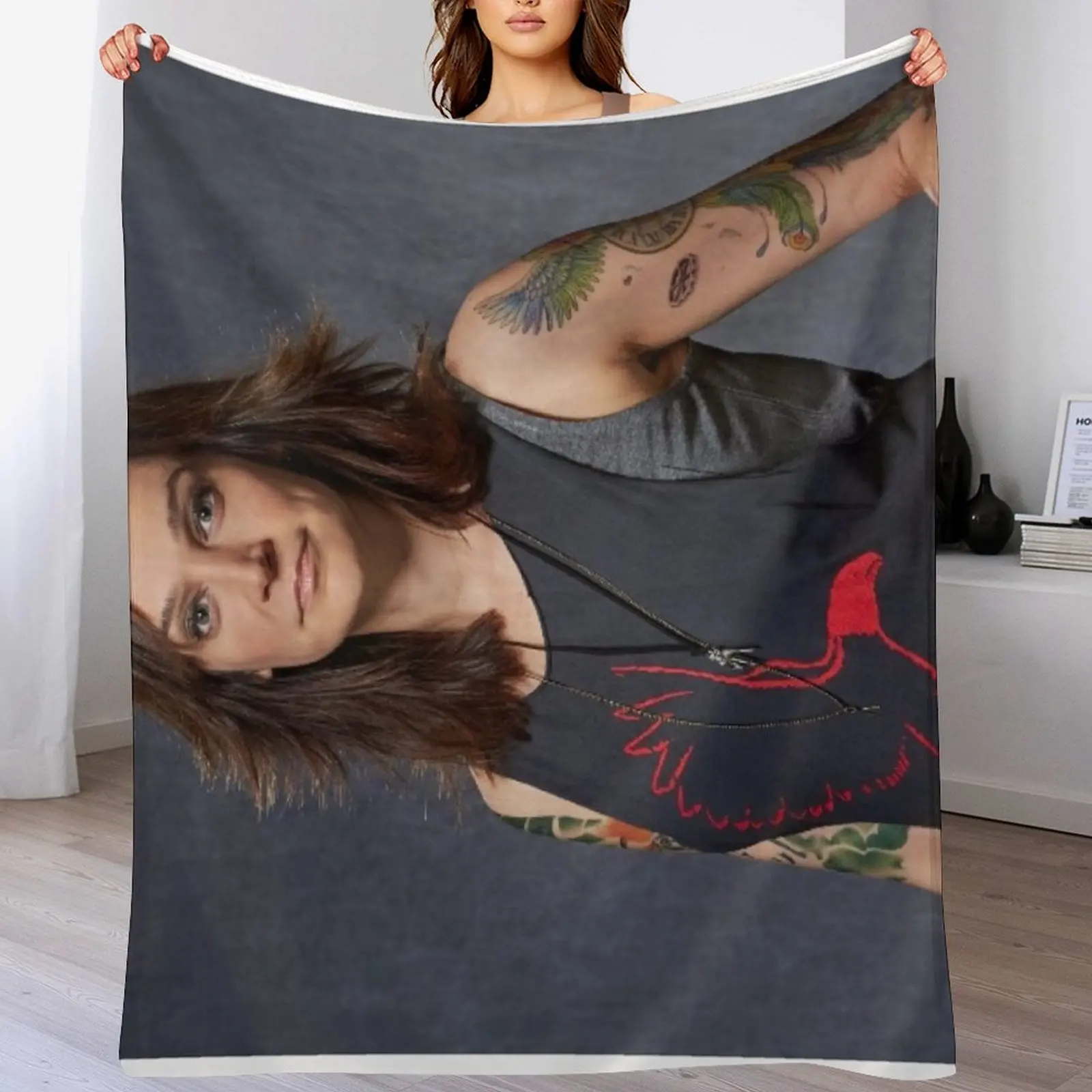 

Nicole Da Silva as Franky Doyle Throw Blanket Cozy Napping Blanket Gift for Mom Dad