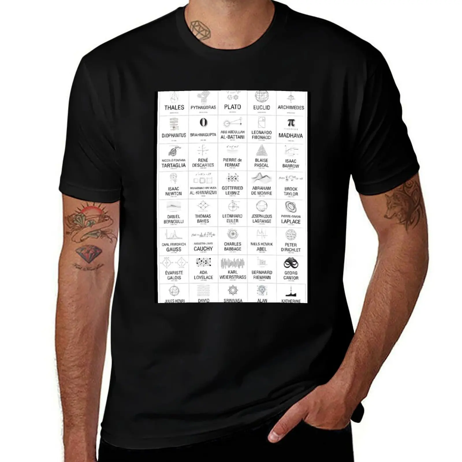 40 Mathematicians T-Shirt Lightweight Running Sports T-Shirt