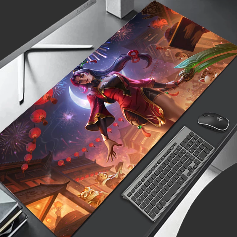 Mousepad Computer Gaming Accessories Keyboard Pad Office PC Rubber Mouse Pad L-league Of Legends Diana Decoracion Desk Mouse Mat