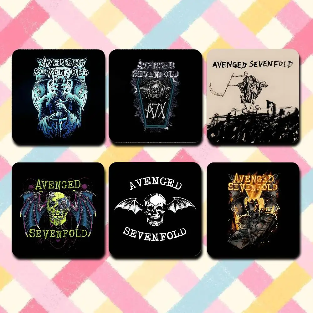 

A-Avenged Sevenfold Band Cute Cartoon Anime Refrigerator Magnets Soft Magnetic Heat Transfer Refrigerator Magnets Gift