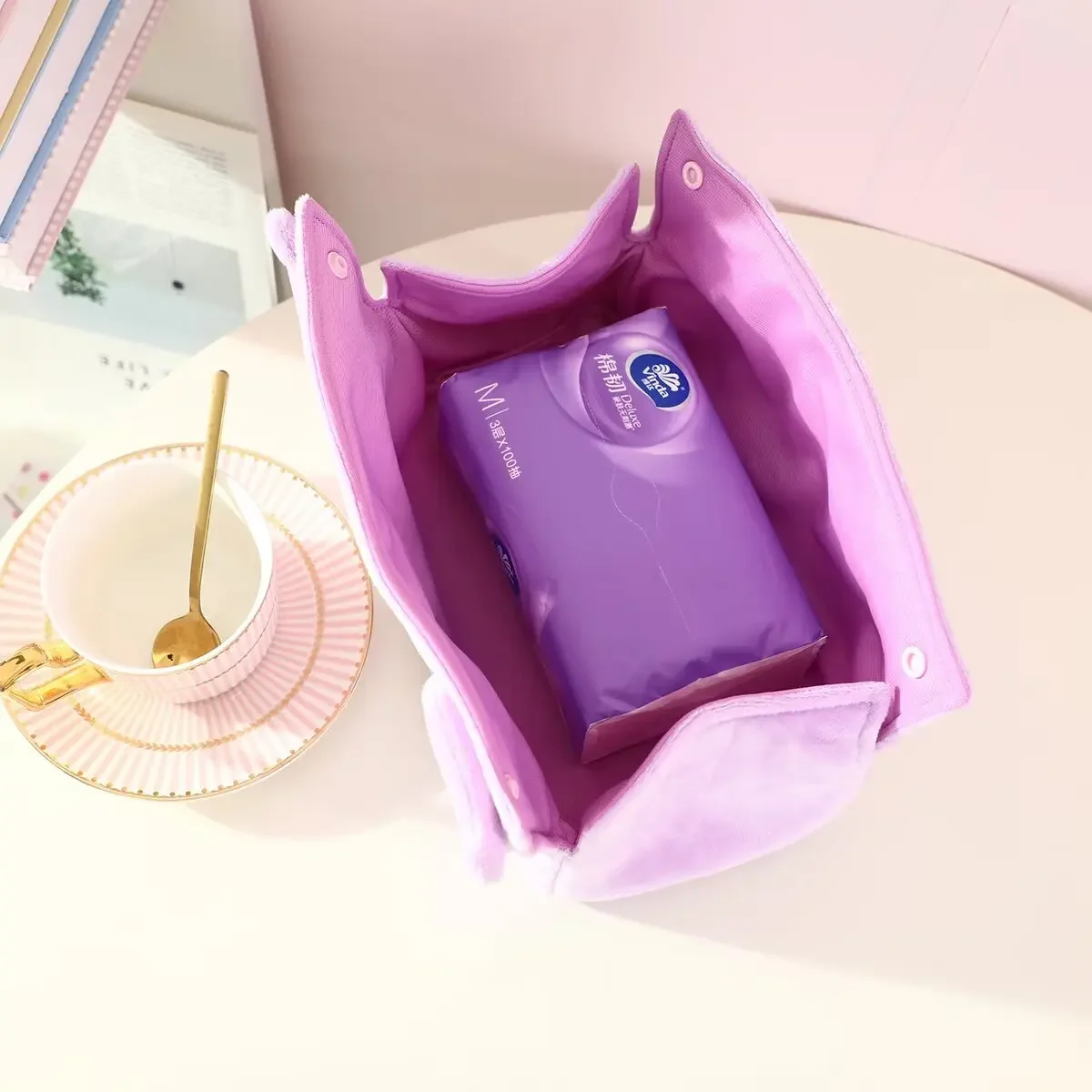 Kuromi Plush Tissue Boxes Kawaii Soft Plush Tissue Covers Pochacco Cinnamoroll Napkin Holders Home Decor Bedroom Living Room