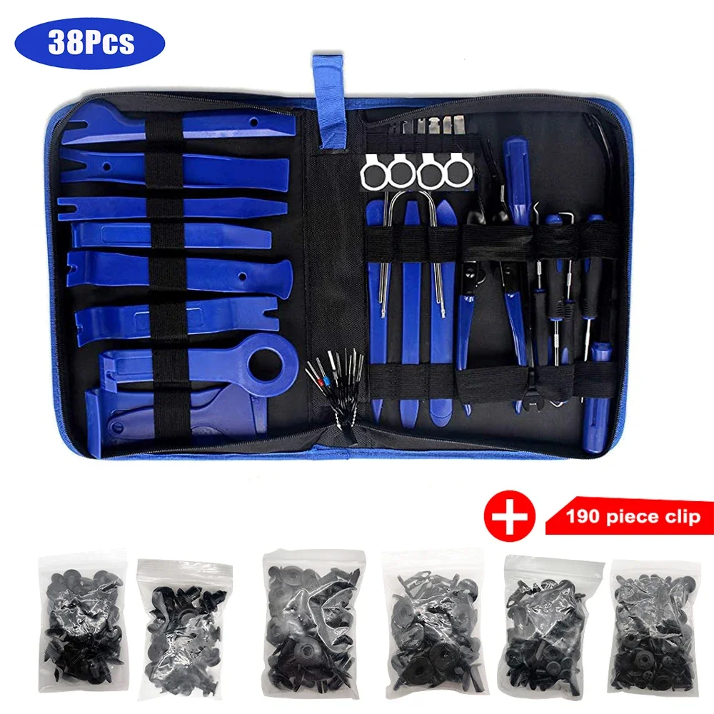 Garage Werkzeuge Auto Innen Entfernung Kit Kunststoff Trim Tür Panel Demontage Anzug Auto Clips Puller Diy Hand werkzeug – Detail 4