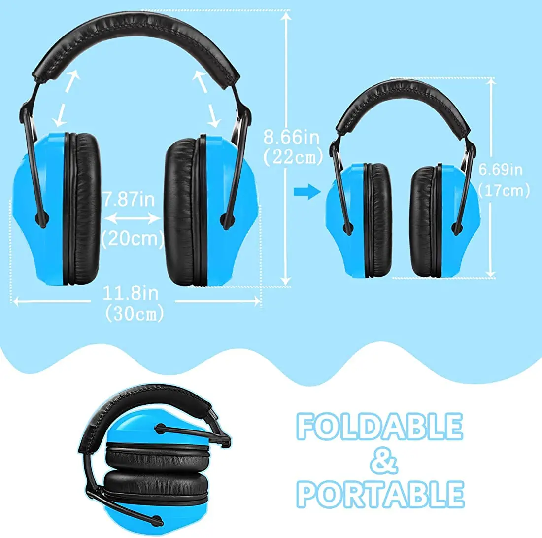 ZOHAN Kids 청력 보호 수동 귀마개 안전 Earnmuff 헤드셋 소음 감소 자폐증 어린이를위한 DIY 귀 수비수