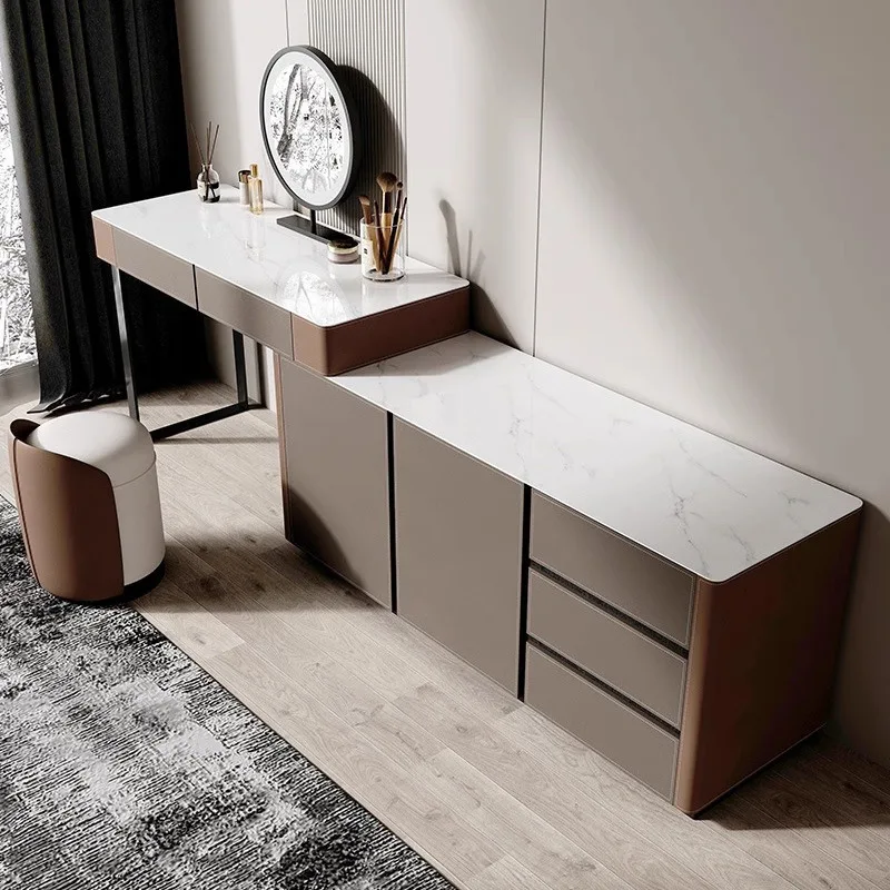 Home dressing table, high-end storage cabinet, light luxury, bedside cabinet, chest, integrated dresser, master bedroom