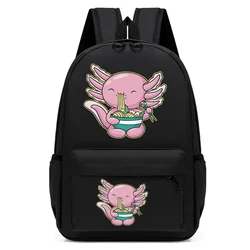 Axolotl Ramen Girl School Bag Backpack Back Pack for Teenager Children Schoolbag Primary Bagpack Teens Child Kids Bookbag