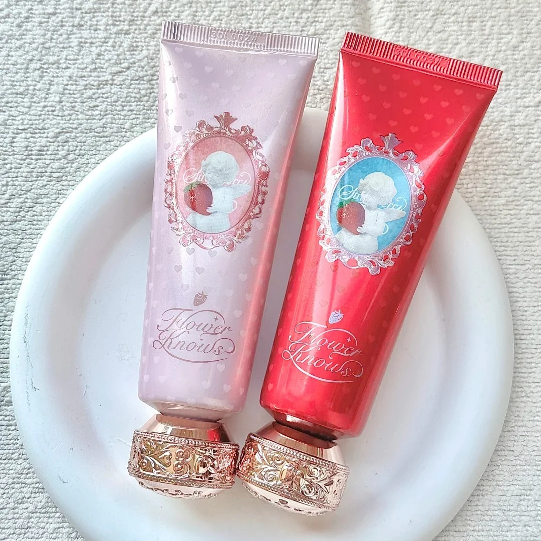 

Крем для рук Flower Knows Strawberry Cupid с ароматом клубники, увлажняющий и питательный, для ухода за кожей, отбеливающий крем для женщин, 50 мл