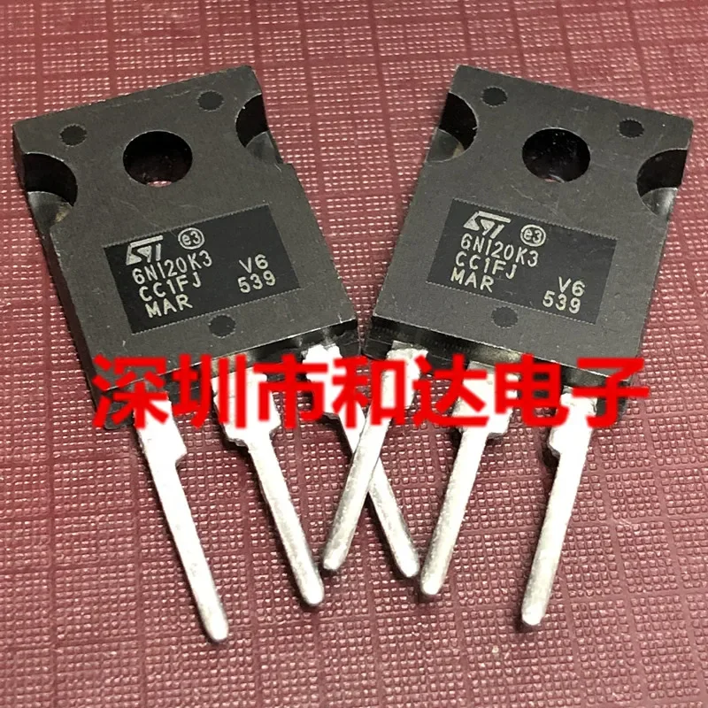 2pcs NEW 6N120K3 STW6N120K3 TO-247 1200V 6A