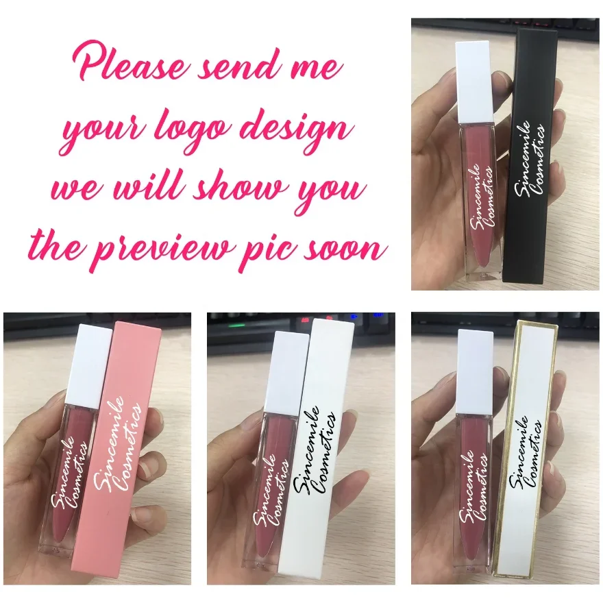 Custom Lip Gloss with Boxes and Logo Vegan Glossy Private Label Lip Gloss Vendor