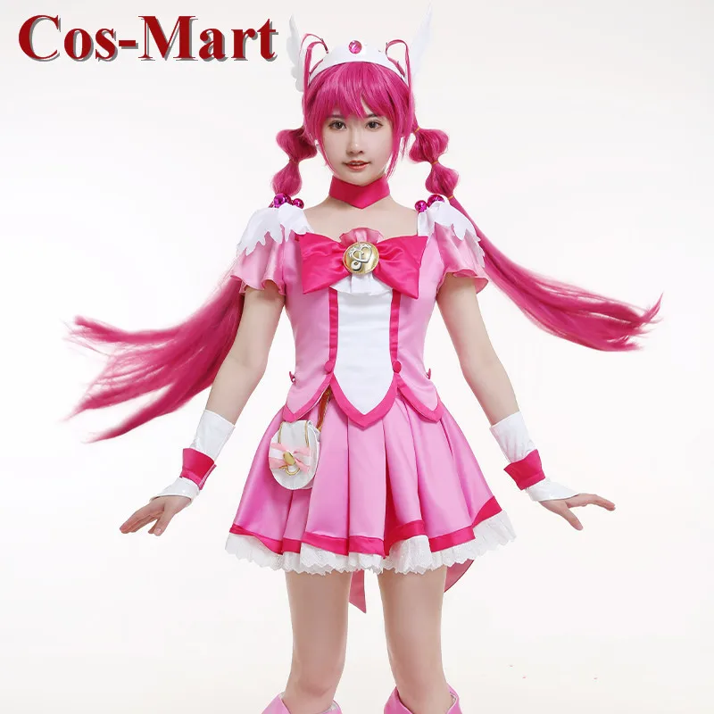 Cos-Mart Anime Smile Pretty Cure Cure Happy Cosplay Costume Sweet Lovely Uniform Dress Female Activity Party Role Play Clothing