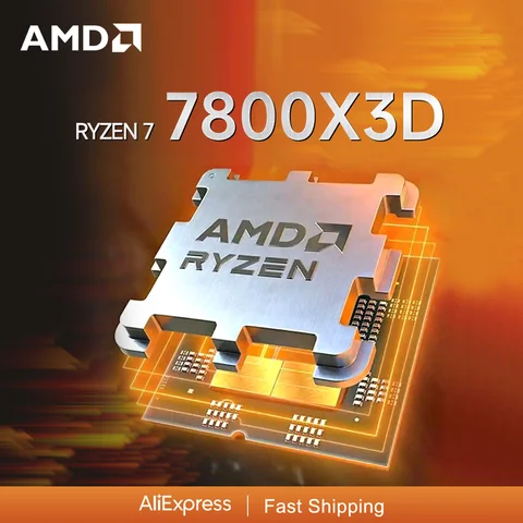 AMD Ryzen 7 7800X3D R7 7800x3d CPU Processor 5.0GHz 8-Core 16-Thread DDR5 PCIe 5.0 120W TDP AM5 Socket 5NM New but no cooler