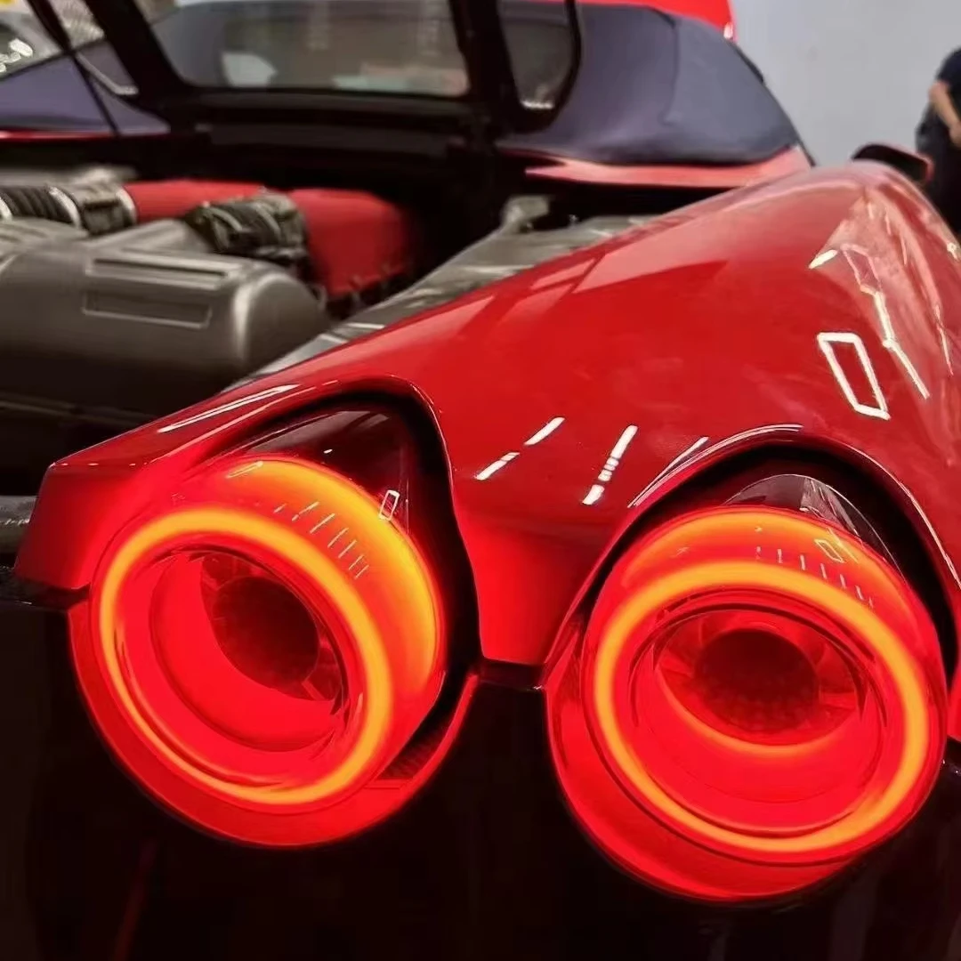 أنظمة إضاءة السيارات عالية الجودة أضواء خلفية LED لسيارة فيراري F430 2005-2009 مجموعة ترقية الضوء الخلفي #1