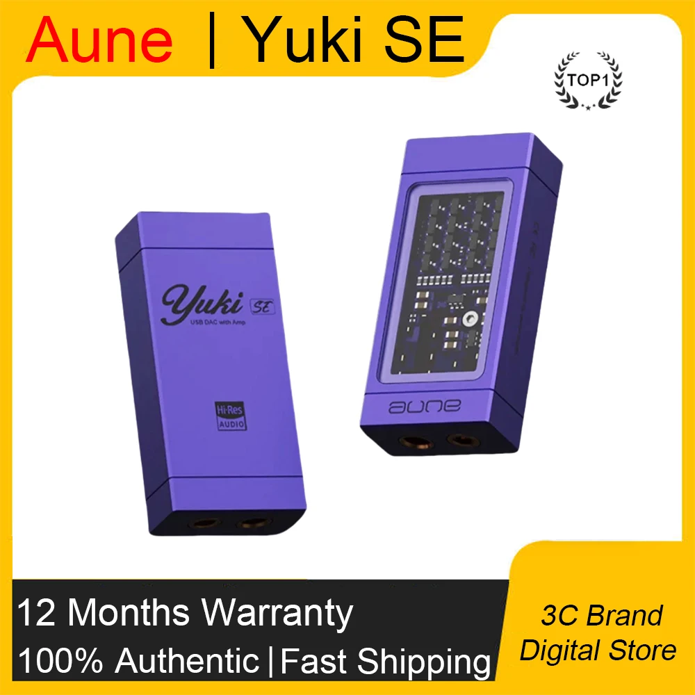 Original AUNE Yuki SE DAC Decoding Amplifier for Mobile Phone Small Tail Integrated Machine Digital Analog Portable HIFI DAC&