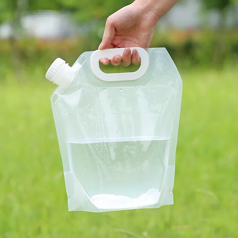 Draagbare wateropbergtas Opvouwbare buitensporten Camping Bergbeklimmen Kraan met grote capaciteit Plastic waterzak