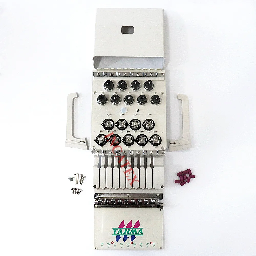 Tajima Embroidery Machine Spare Parts 9 Needles 9 Colors Full Set Thread Tension Base Assembly Without Electronic Board Card