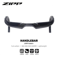 ZIPP Full Carbon Bicycle Handlebar  UD Road Bike Handlebar Stem Handle Playing  Matte Gloss Carbon Handlebar 400/420/440mm