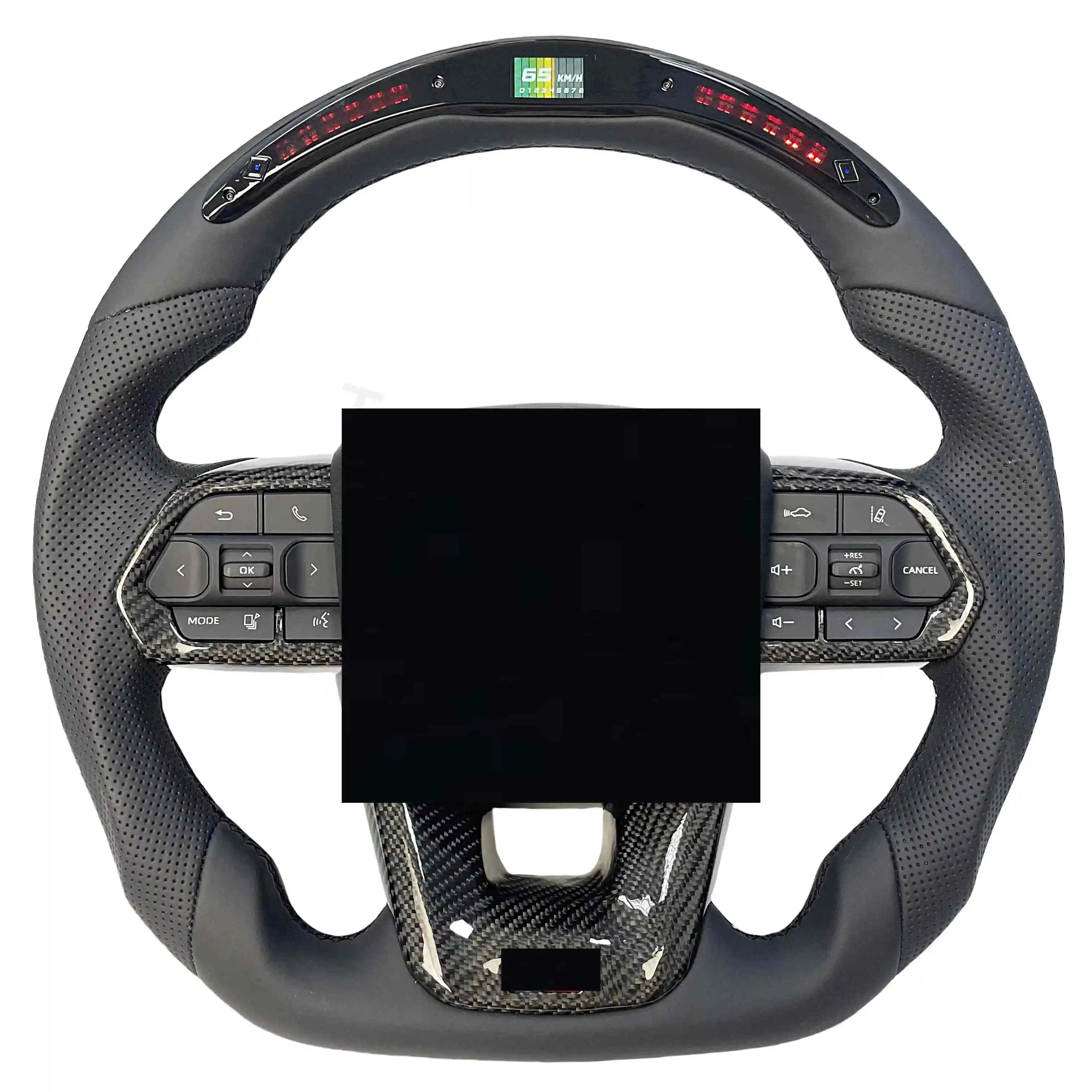 

LC300 SUV Style Full Carbon Fiber Steering Wheel Fit for Toyota LAND CRUISER LC79 LAND CRUISER Land Cruiser 150 Without airbag