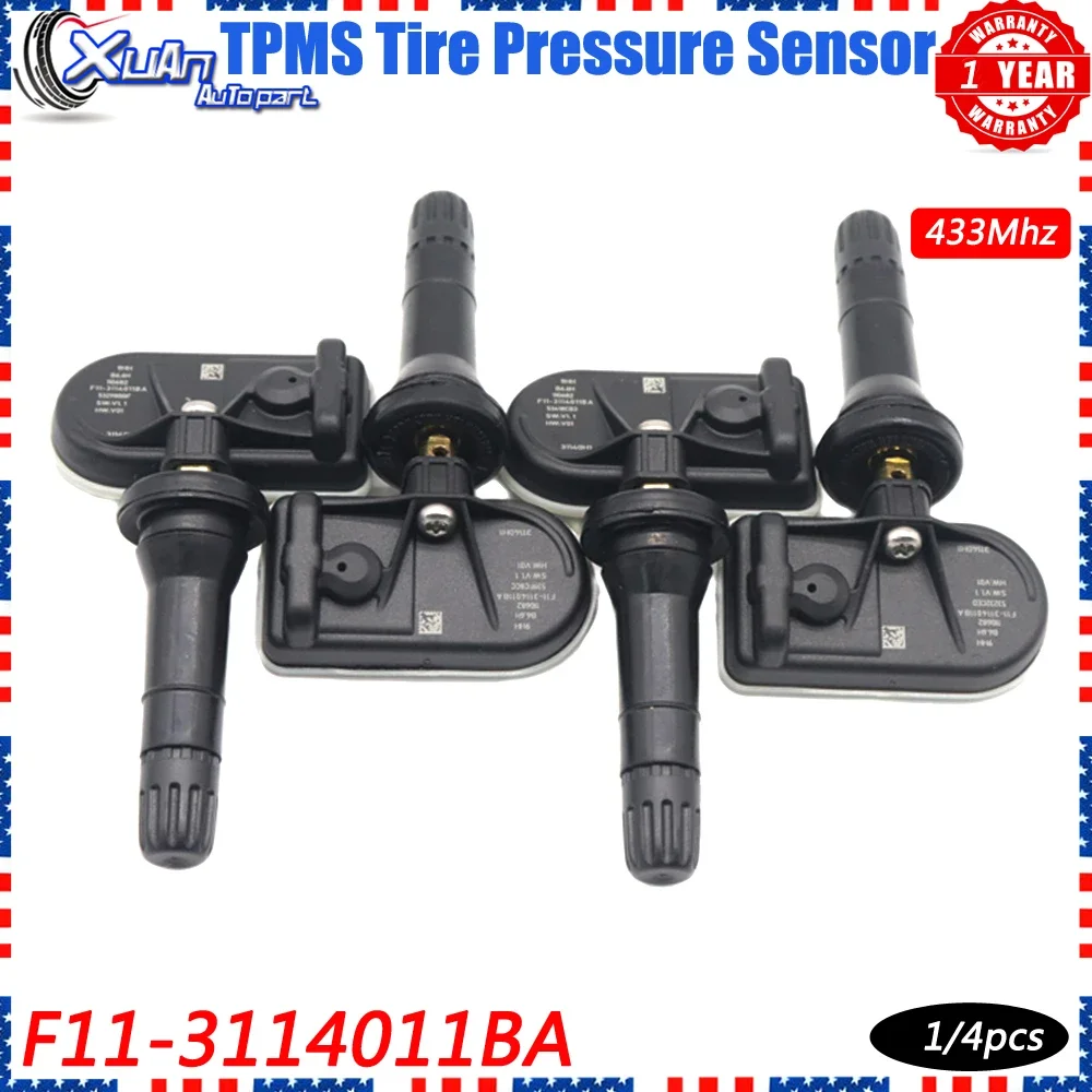 New Car TPMS Tire Pressure Sensor Monitoring System F11-3114011BA For Jetour Traveller 2023-2024 For T2 2024 433MHz F113114011BA