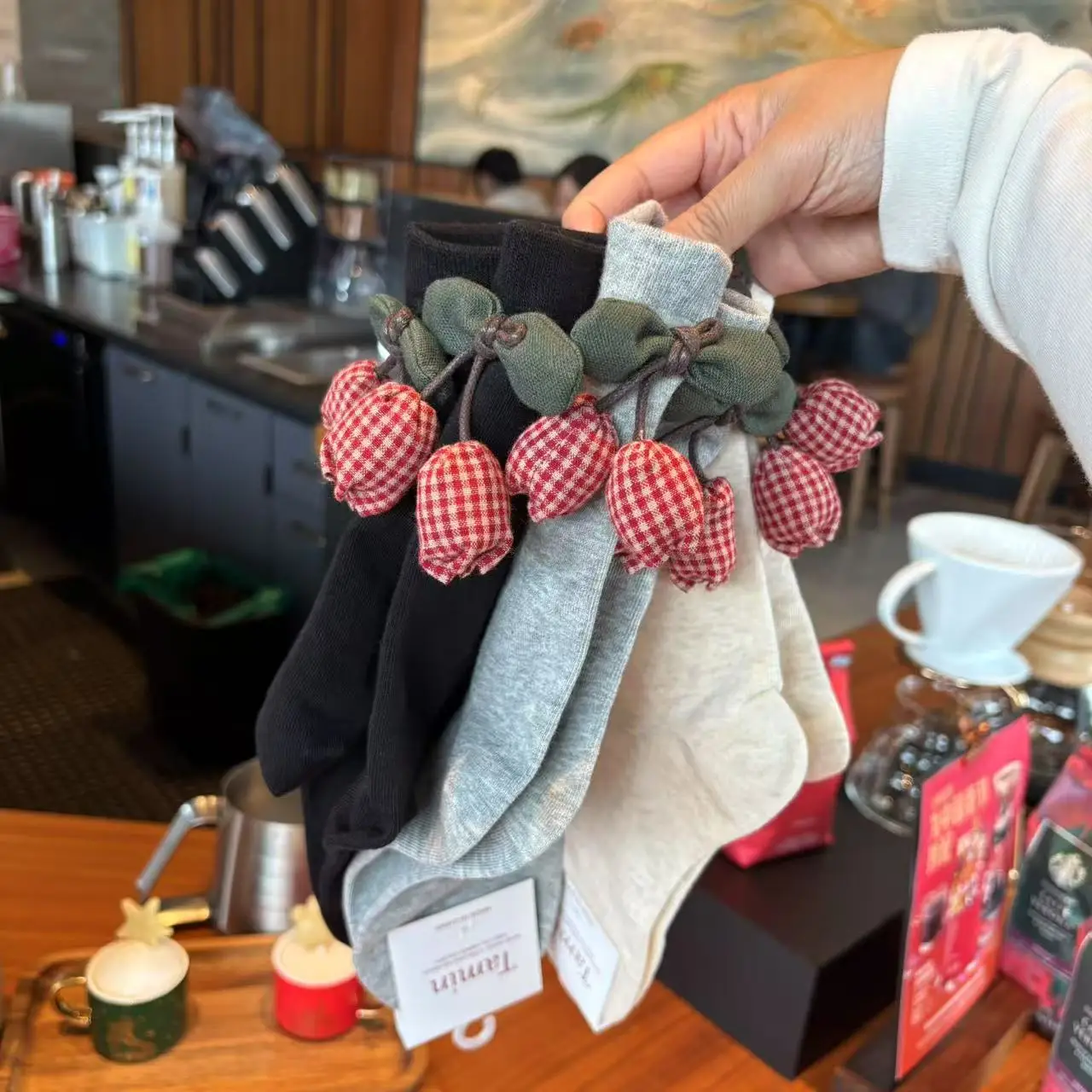 Korean-style Red Cherry Socks - Comfortable, Cute & Sweet Accessories-ins Style