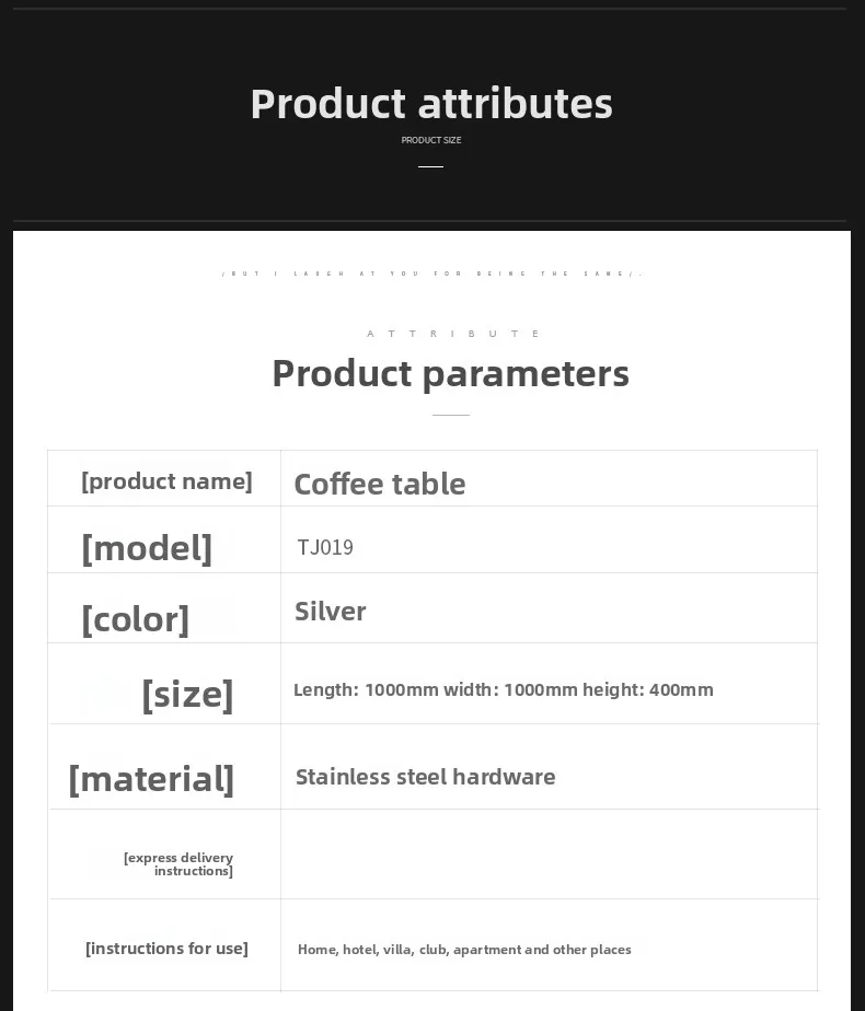 طاولة قهوة ماسية من الفولاذ المقاوم للصدأ، فندق غرفة المعيشة على الموضة الإبداعية الحديثة