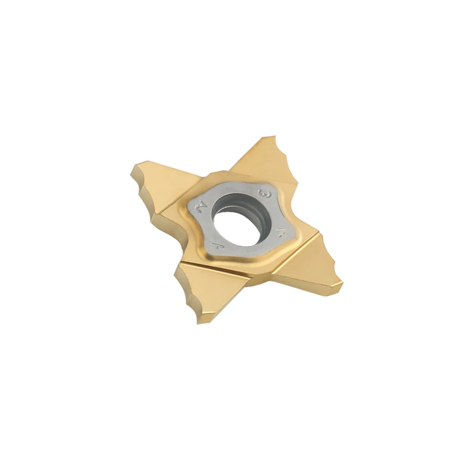 10 Chiếc TQJ27 1.5Mm 1Mm 1.25Mm 1.2Mm 1.4MmFour Cánh Ngôi Sao Bên Ngoài Grooving Lắp Carbide lắp Grooving Lưỡi Dao Cho TQHR Giá Đỡ