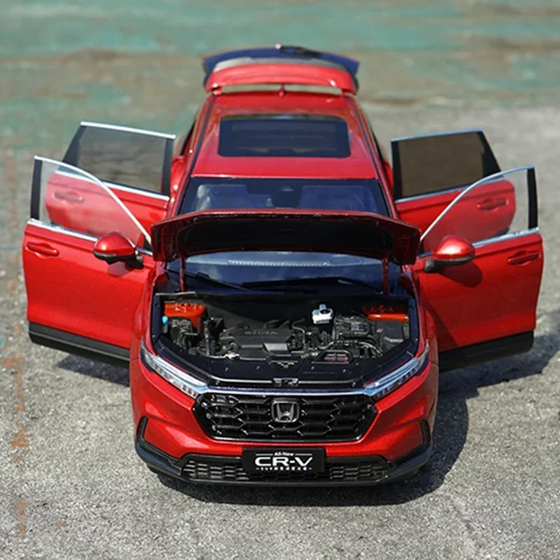 1/18 دييكاست جديد هوندا CRV 2023 SUV نسخة فاخرة سبيكة سيارة نموذج سيارة الأولاد الهدايا اللعب جمع #5