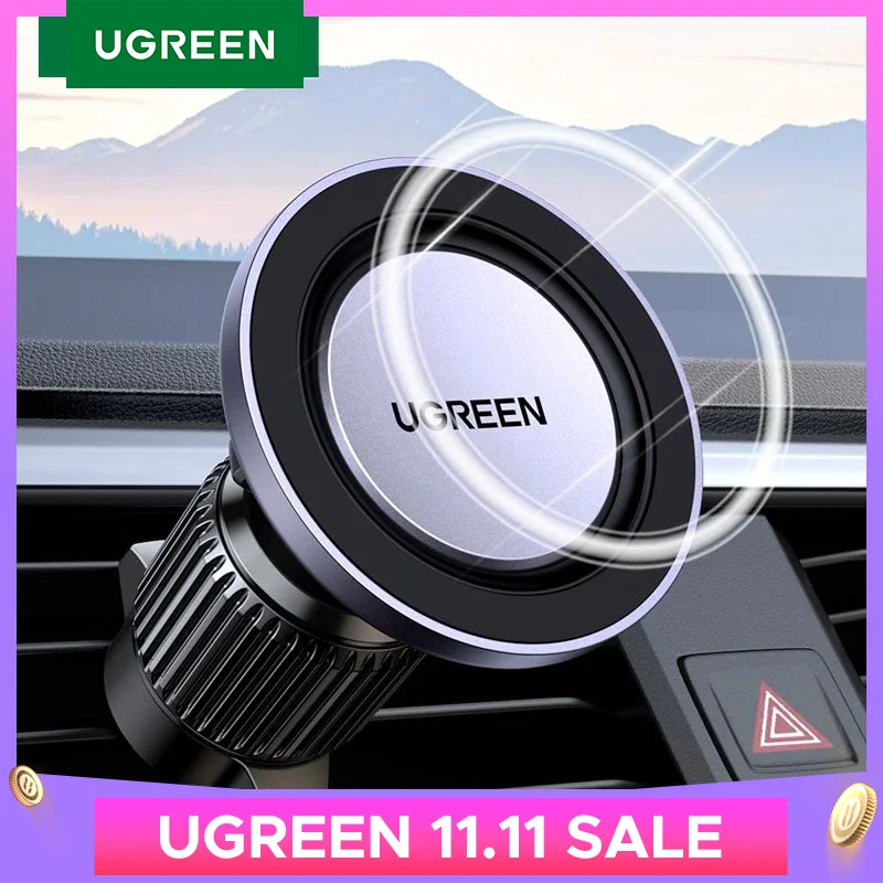 UGREEN Magnetic Car Phone Holder Air Vent Car Phone Stand For Magsafe iPhone 16 15 14 ProMax Xiaomi Samsung Strong Magnet Holder