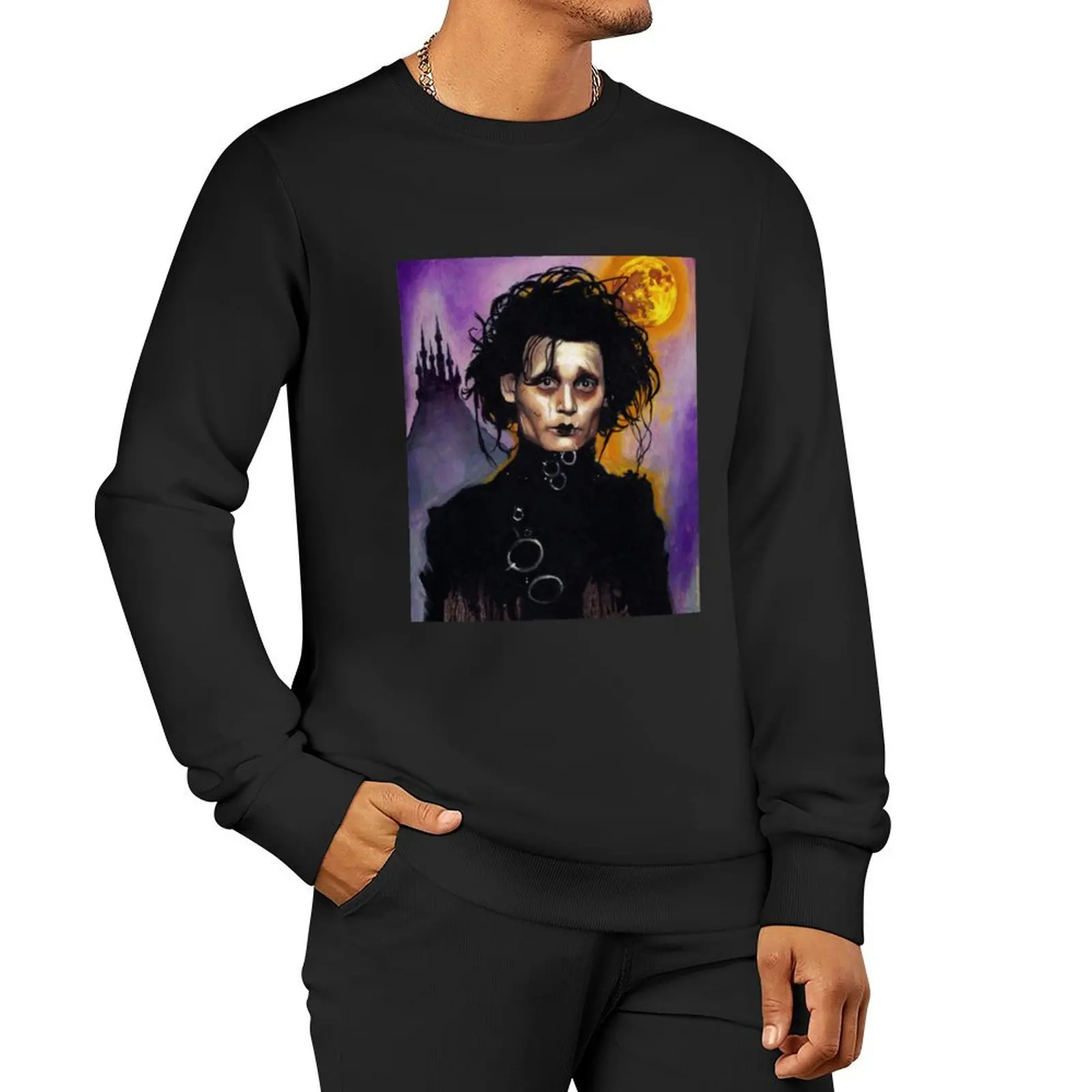 

Ansekenamun - Edward Scissorhands Pullover Hoodie mens clothing mens clothes men's clothing sweatshirt male