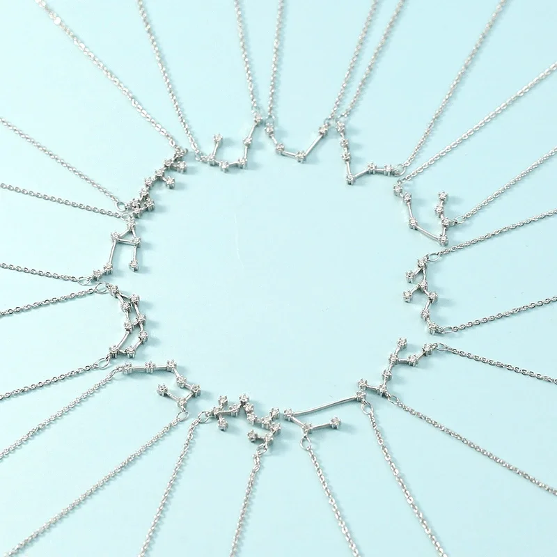 Fashionable and romantic zodiac symbol necklaces: minimalist, luxurious, unique and versatile collarbone-length jewellery