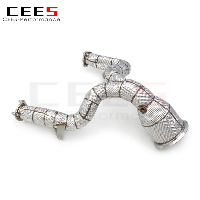 CEES Downpipe for AUDI A6/A7 C8 3.0T 2019-2022 Tuning Performance Catless Downpipe Exhaust Downpipe Parts