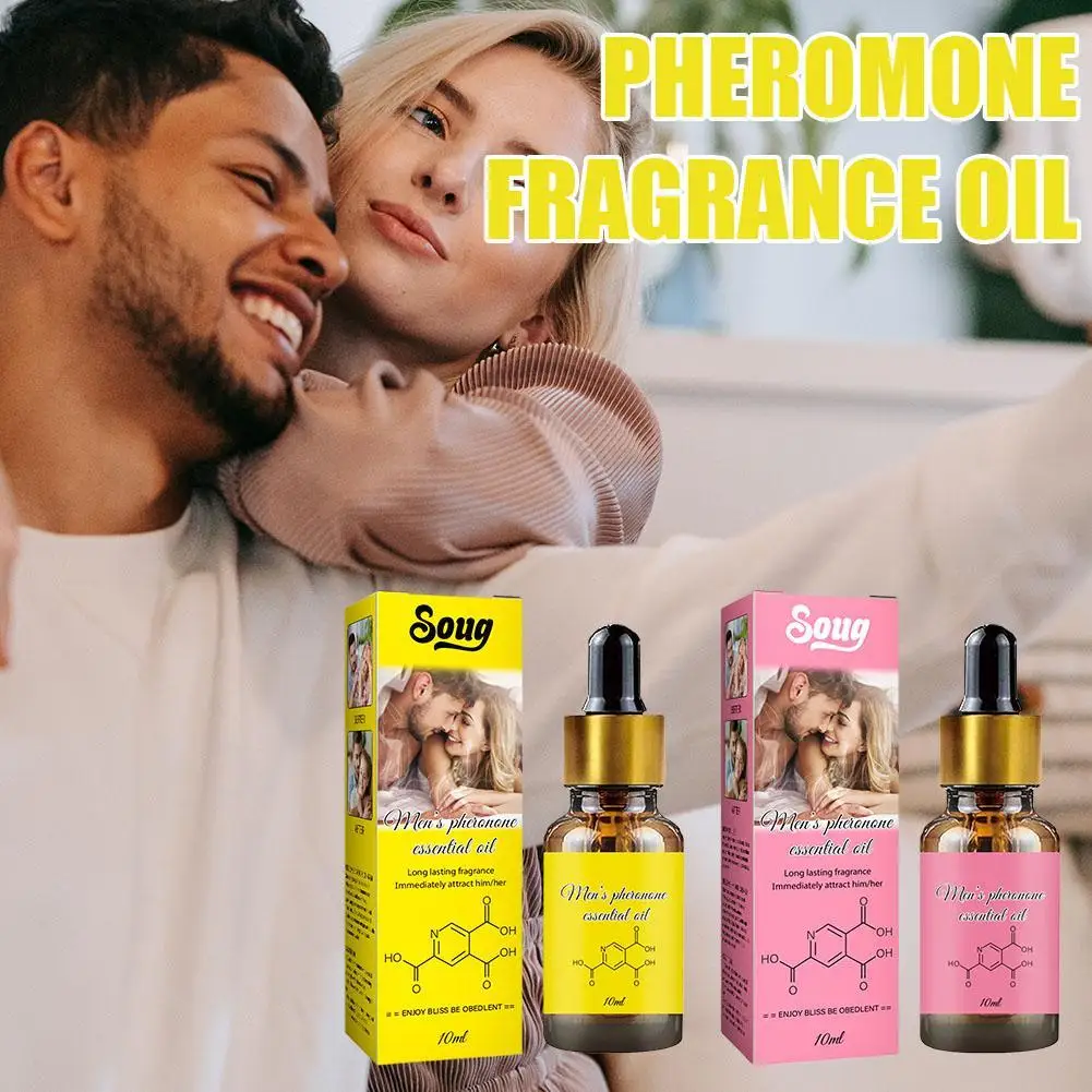 10ml Pheromone Perfume Oil For Men Women Long-lasting Natural Refreshing Body Perfume for Couples Parties Dating