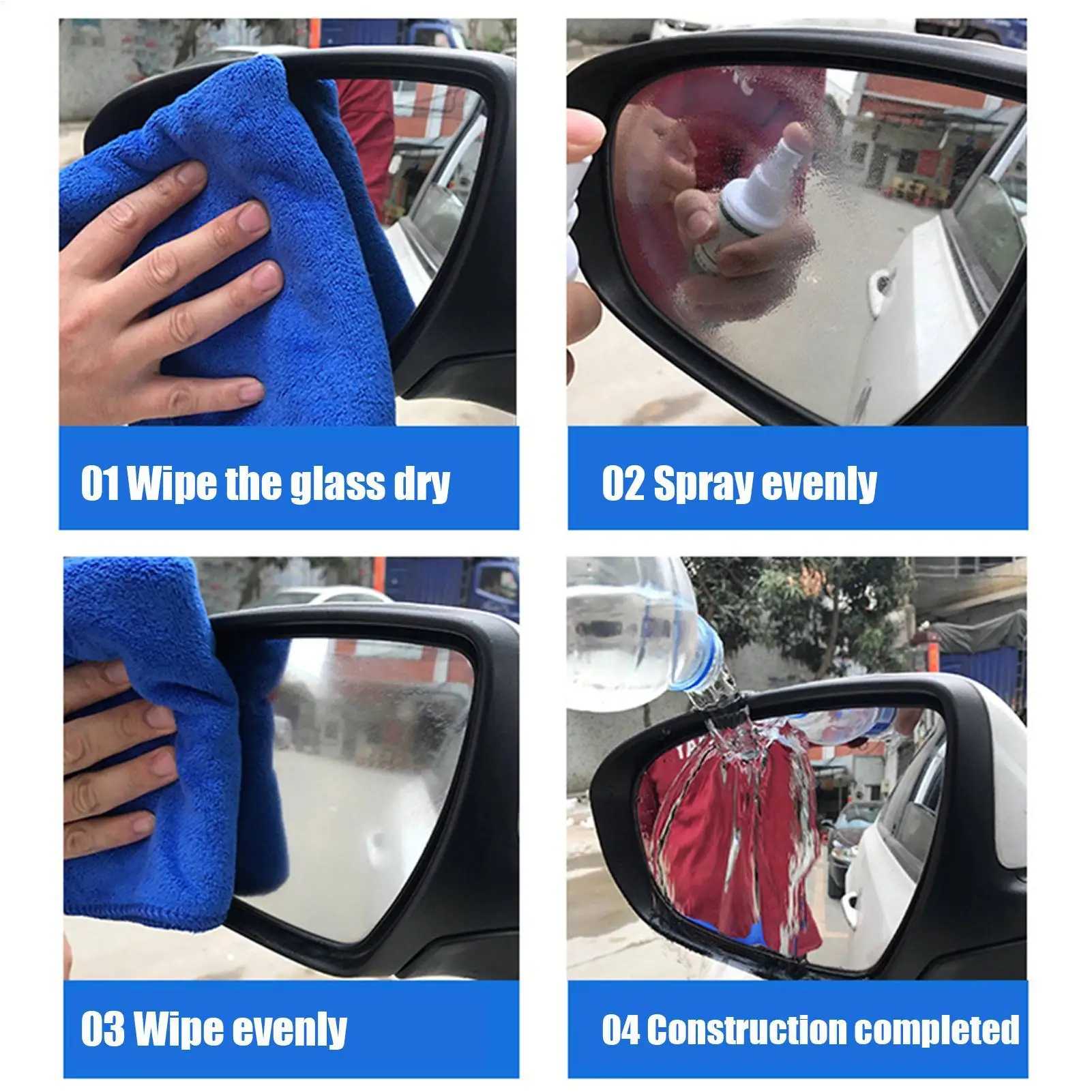 

100 мл водоотталкивающий спрей, антидождевое покрытие для автомобильного стекла, гидрофобный антидождь, жидкое лобовое стекло, зеркало, репеллент от дождя