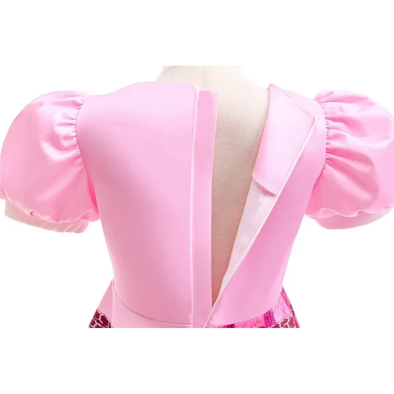 أزياء الهالوين التأثيرية D-Descendants 4 أزياء بطل الرواية للأطفال البنات حفلة تنكرية ملكة القلوب شعر مستعار وردي #6