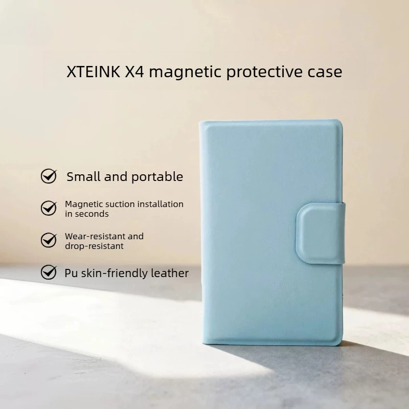 Magnetic Protective Case for XTEINK X4 E-ink Reader Case Full-wrap Anti-drop Protective Shell Portable Compact Flip E-book Cases