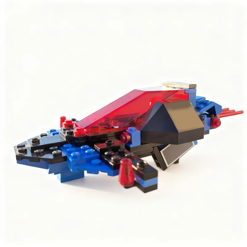 121개 MOC 우주 경찰 I SP 애로우 인터셉터 모델 블록 조립 크리스마스 선물 장난감 아이디어 교육용 브릭