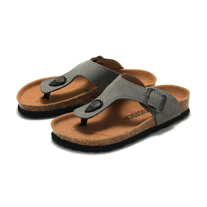 Sandali traspiranti per ragazze estive per ragazzi scarpe in pelle per bambini di nuovo stile scarpe da spiaggia per bambini per pantofola in