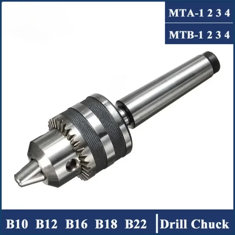 

B10 B12 B16 B18 B22 0.6-6mm MTB1 MTB2 MTB3 MTB4 Morse Connecting Rod Drill Chuck CNC Drilling Machine Wood Sleeve Drill Chuck