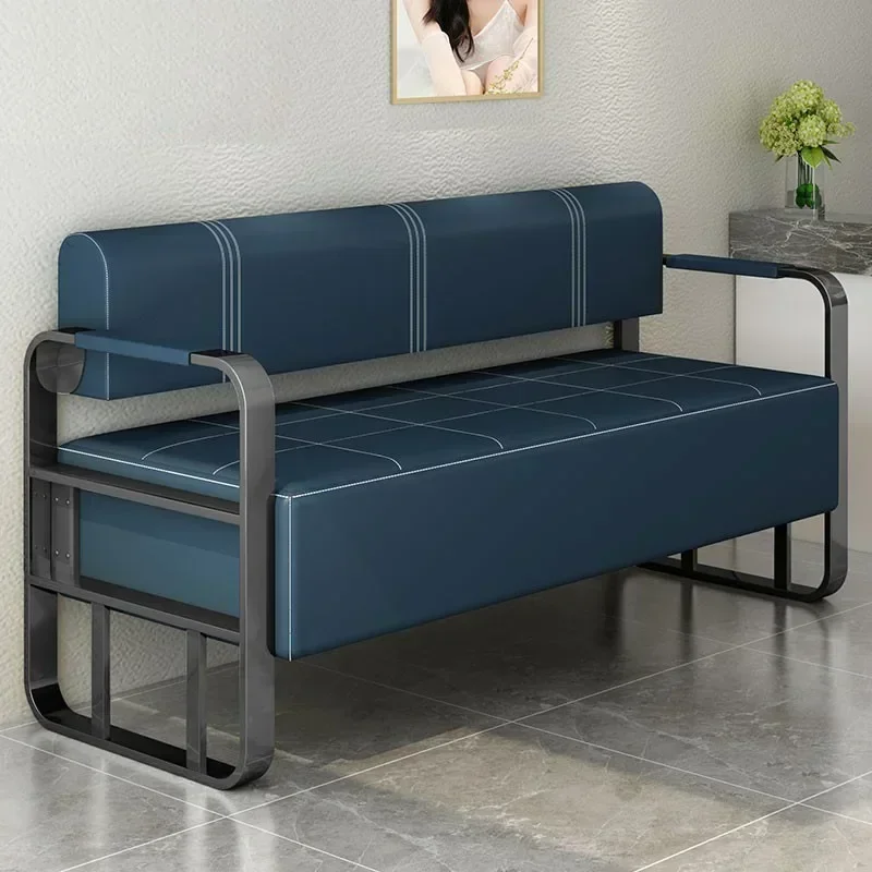 New Barber shop sofa chair reception room sitting area long sofa chair thickened equal sofa