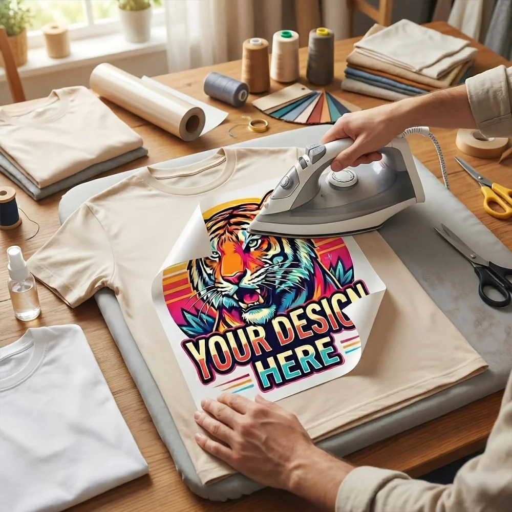 Autocollants personnalisés pour vêtements, film de transfert thermique de haute qualité qui s'applique facilement sur le tissu, personnalisation de la mode