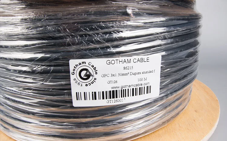 86215 power cord imported original audio enthusiast Gofen Gotham GPC-3x1.5 square