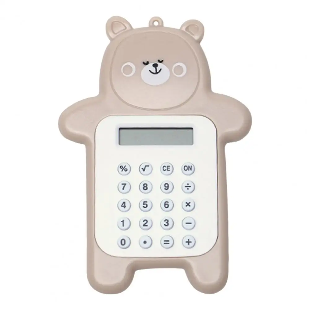 Bear Calculator Energy Saving Fadeless APS Portable Primary School Calculator for Dormitory