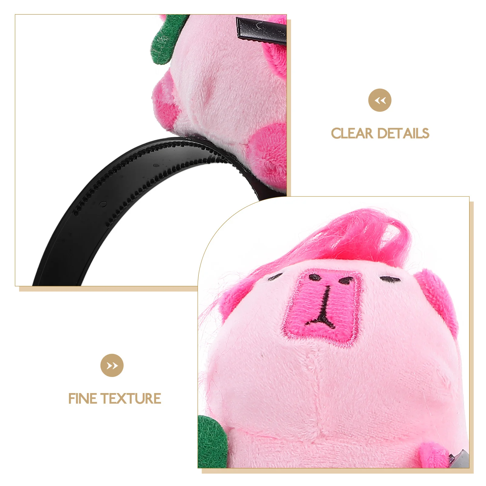 

Capybara Headband Cute Cartoon Animal Hair Band For Party Birthday Festival Photo Props Lightweight Comfortable Wear Hair