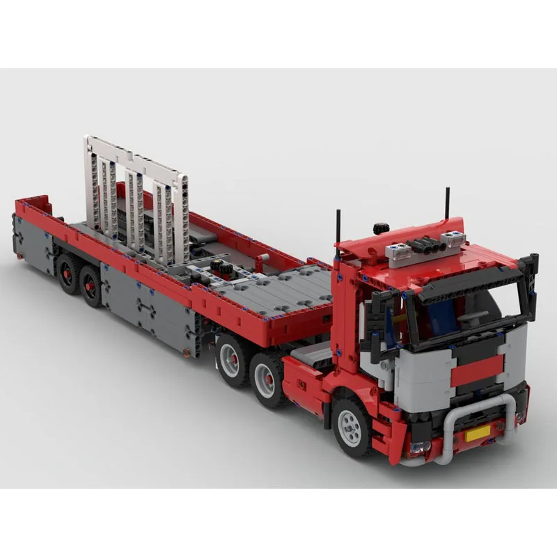 Building Block Truck com Loading Trailer, presente de aniversário infantil, brinquedo de Natal, MOC-39836, tipo 42098 C, 1641pcs